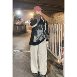 胖胖哥美式Polo领半拉链卫衣男秋季新款大码宽松套头oversize外套，男装卫衣，电商A102B