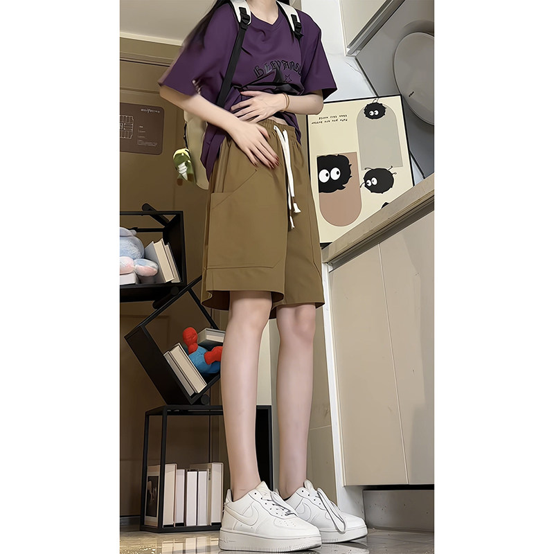 简约夏季cleanfit纯色宽松透气休闲短裤男工装五分裤K373TP35控49,男装牛仔裤,电商A102B