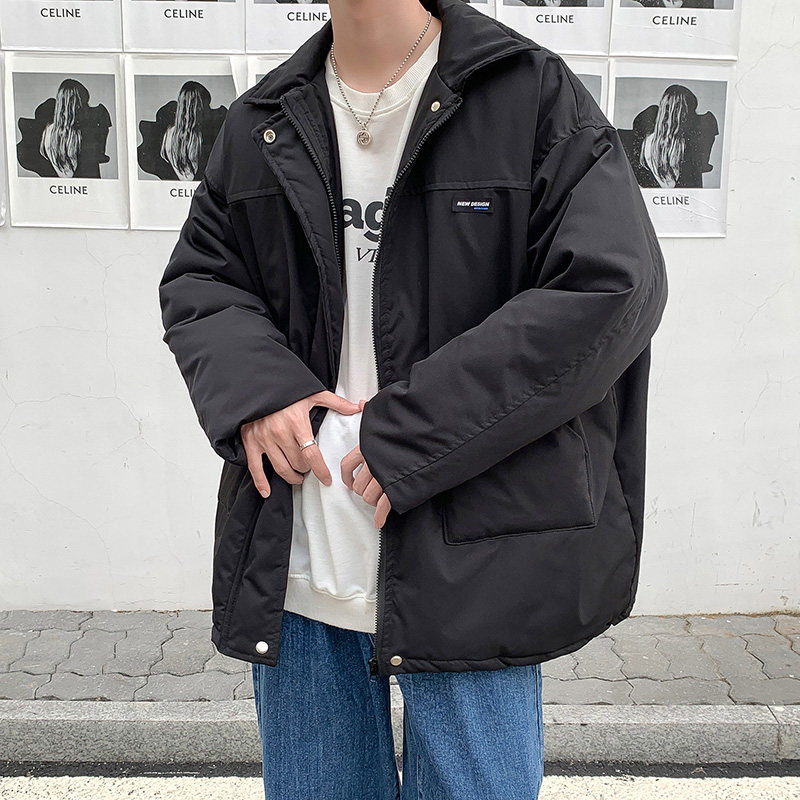 男棉服冬装冬季棉袄子面包服外套纯色基础棉衣版型宽松HY19TP90图片