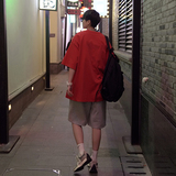 夏季新款ins情侣纯棉多色打底衫纯色宽松圆领短袖男女款HY33TP16，男装T恤，电商A102B