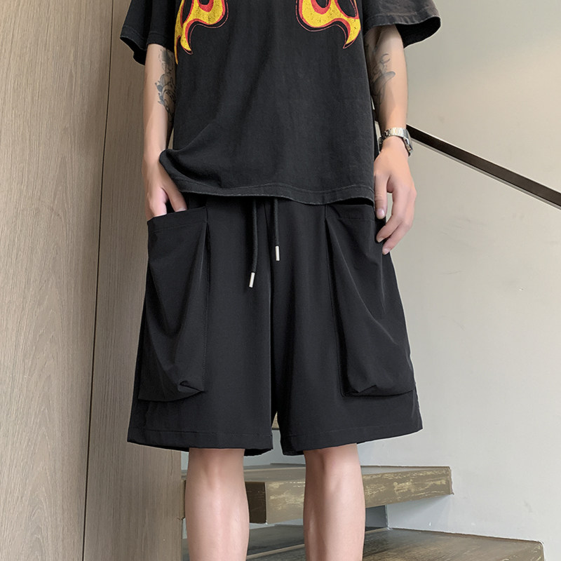 美式高街hiphop大口袋工装短裤简约休闲运动五分裤K558TP30,男装休闲裤,电商A102B