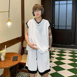 潮流时尚新款宽松休闲运动服美式外穿篮球运动服套装T10TP50控78，男装衬衫，电商A102B