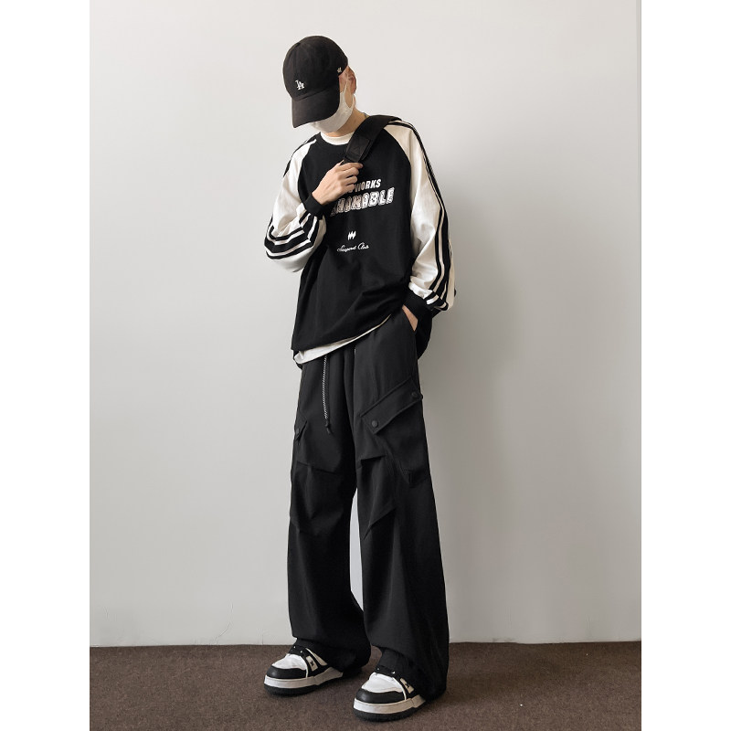 休闲宽松美式高街潮流工装裤直筒hiphop潮牌裤子K507TP50控78,男装休闲裤,电商A102B