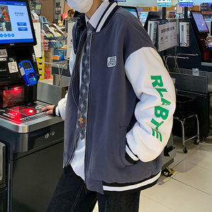 棒球服外套冬装新款ins港风棉衣加厚保暖休闲加绒棉服HY21P85控98图片