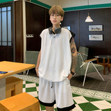 新款时尚潮流宽松休闲运动服美式外穿篮球运动服套装T10TP50控78，男装衬衫，电商A102B