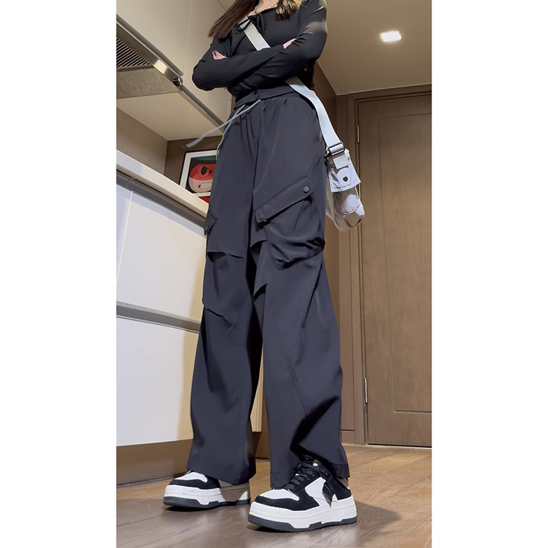 高街潮流休闲宽松美式直筒工装裤vibe潮牌裤子K507TP50控78,男装休闲裤,电商A102B