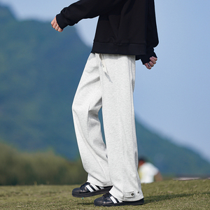 青春潮流休闲简约运动裤美式潮牌高街直筒卫裤K495TP35控58图片
