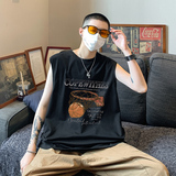 韩版高街情侣无袖t恤潮牌篮球背心宽松运动坎肩ins风HY533TP18，男装背心/马甲，电商A102B