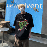 圆领休闲打底衫美式高街仙人掌印花时尚纯棉T恤HY570TP20，男装T恤，电商A102B