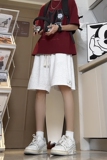 新款高街宽松阔腿运动五分休闲裤夏季柔软针织短裤K546TP30控49，男装休闲裤，电商A102B