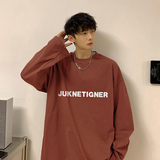 美式ins风宽松圆领打底衫长袖T恤内搭上衣潮牌衣服HY497TP20，男装T恤，电商A102B