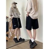 美式hiphop高街五分裤2024夏天印花短裤透气休闲运动裤K565TP25，男装休闲裤，电商A102B