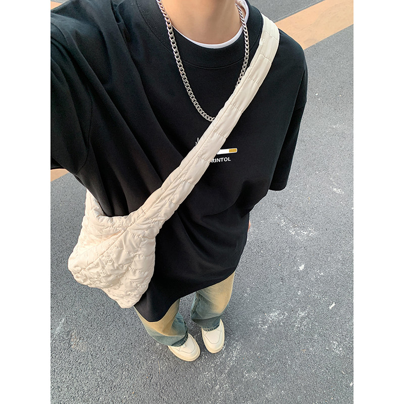 情侣款圆领宽松印花T恤街头打底衫美式高街潮牌短袖HY525TP20控39,男装T恤,电商A102B
