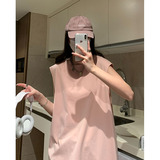 夏天纯色背心男女同款韩版休闲打底无袖T恤宽松汗衫ins潮HY48TP15，男装背心/马甲，电商A102B