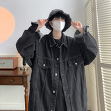 2024高街复古牛仔外套男高级感宽松oversize工装夹克HY28P70控98，男装夹克，电商A102B