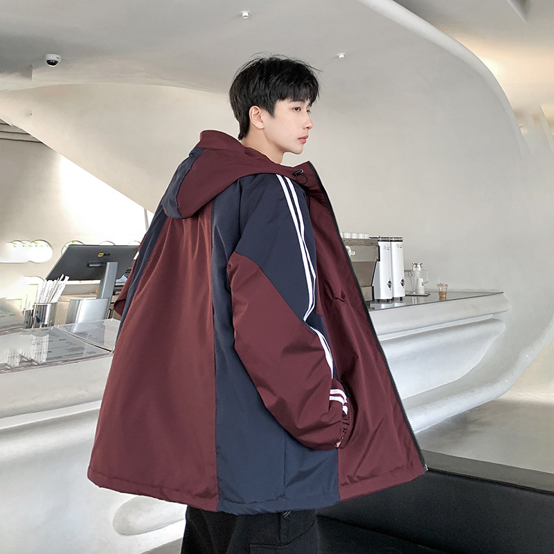 2024春季美式复古拼色宽松休闲百搭运动服夹克外套HY397P95控138,男装夹克,电商A102B
