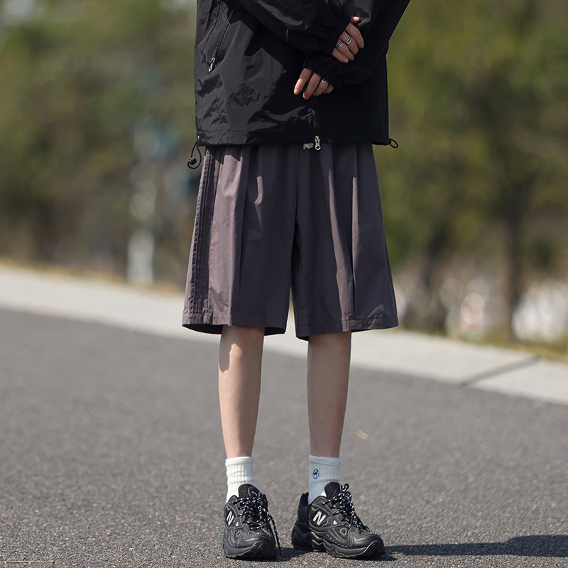 日系ins短裤夏季薄款潮流牌宽松男生休闲运动五分K317TP35控58,男装牛仔裤,电商A102B
