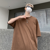 美式百搭款打底衫夏季纯色220克纯棉圆领白T恤青春百搭HY33TP16，男装T恤，电商A102B