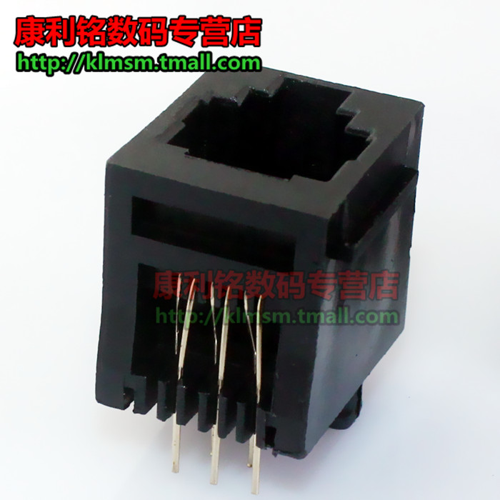 RJ11²å×ù RJ12µç»°²å×ù 6оˮ¾§Í·Ä¸×ù 180¶ÈÁ¢Ê½ 52-6P6C×ù