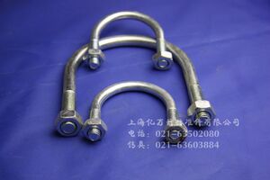 。国标U型卡 管固定卡 抱箍 U型螺栓 U型螺丝4分6分1寸2寸3寸m6 m