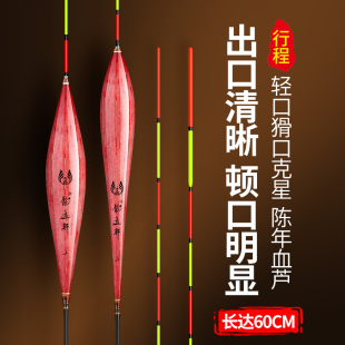 血芦去壳芦苇鱼漂加粗醒目高灵敏浮漂底钓行程细尾轻口鲫鱼漂正品