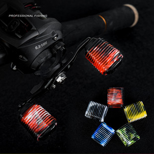 握丸防滑套渔轮防滑装饰套硅胶彩色水滴轮套耐磨耐脏摇把套具配件