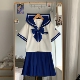 一封信 花绀色粗一本水手服正统JK制服校供感夏服中间服 莱茵河