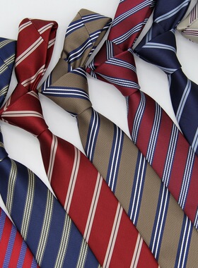 JK领带女衬衫配饰免打结领带DK男学院风提花手打领带