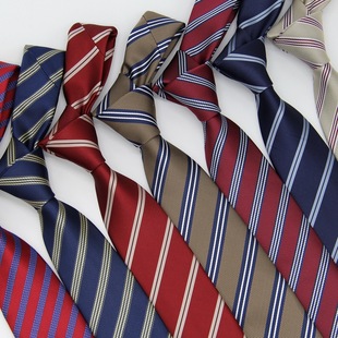 JK领带女衬衫配饰免打结领带DK男学院风提花手打领带