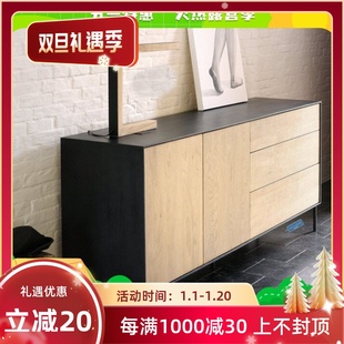 北欧Ethnicraft/侘寂风实木置物餐边柜表情家具橡木TIDY电视柜