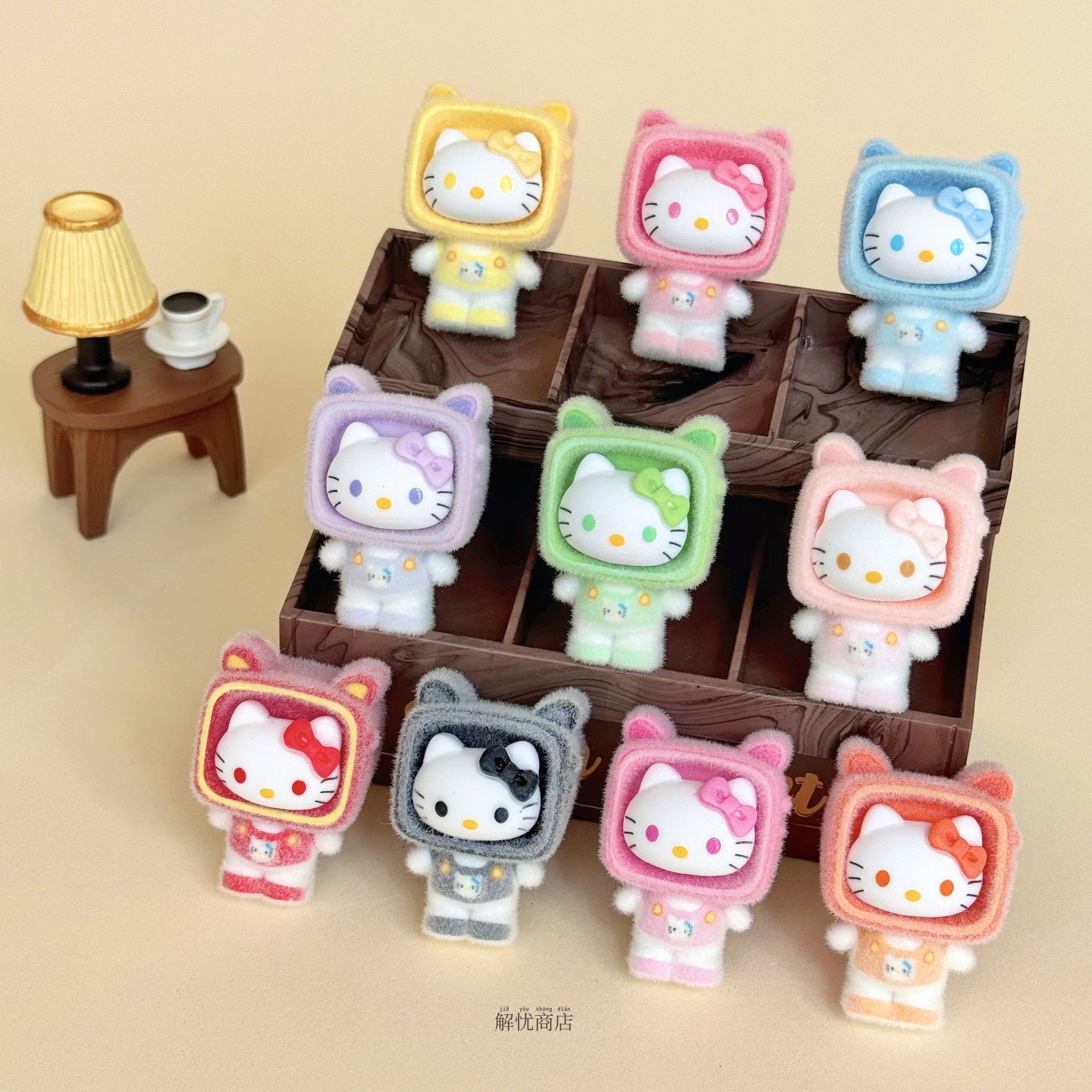 解忧商店全套可爱猫咪电视摆件