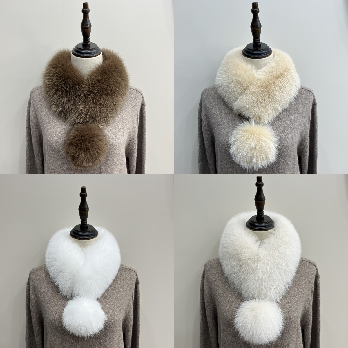 狐狸毛围脖真毛皮草狐狸毛围巾