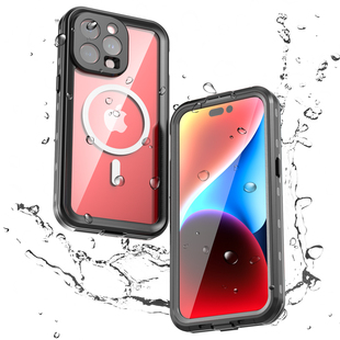 红辣椒适用于iphone15promax防水手机壳苹果14防尘防摔密封三防防雨15全包磁吸16保护套游泳潜水袋户外防水套