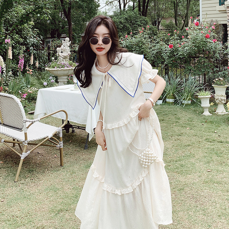 出货中夏季复古文艺连衣裙女7523P115控168，女装连衣裙，浙宝218