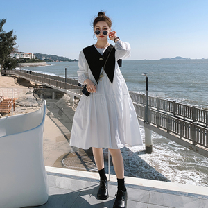 现货两件套连衣裙7122P115控158