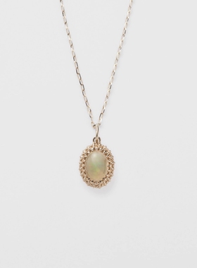 幻彩蛋白石纯银抽拉女双面项链