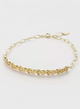 女纯银格鲁吉亚刺绣蕾丝镂空手链