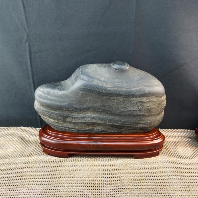 天然水冲原石【知足常乐】乌江石收藏室内摆件观赏石