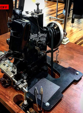 FEOFF UnionSpecial43200G专业修改原牛赤耳牛仔裤长裤脚改短裤