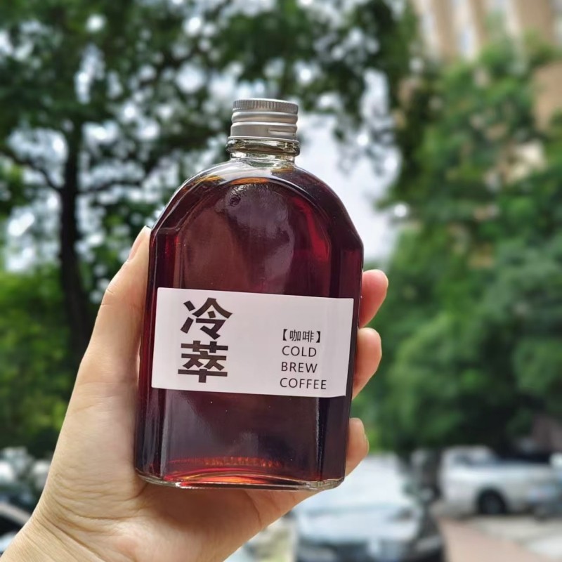 新款250ml玻璃小酒瓶冰滴奶密封罐