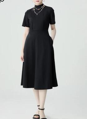 G家专柜正品2025夏季新款半袖气质百搭连衣裙1500531-2036247-001