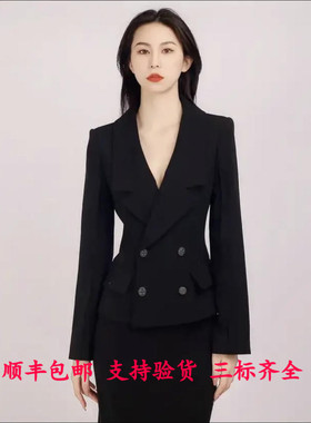 2025秋季新款女装正品双排扣西装外套5400615-249111-001