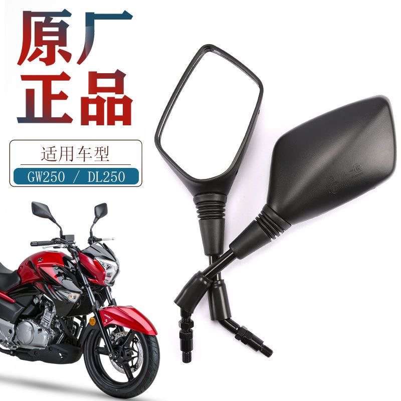 适用豪爵摩托DL250 骊驰GW250-A GW250S/F原厂新款后视镜反光镜