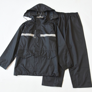 男士大码雨衣雨裤套装 双层带网衬加厚防暴雨外卖骑行分体式雨衣