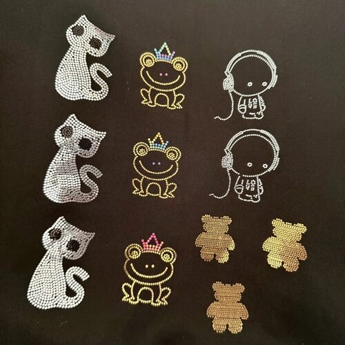 新款烫画贴字母镭射烫片