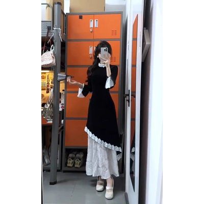 大码胖mm新中式改良旗袍连衣裙