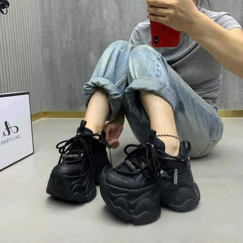 小个子增高老爹鞋2026秋新款真皮
