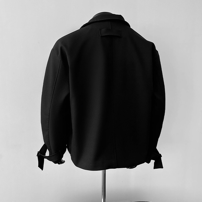 XZ413-HW889-P60清货价卖完为止假两件春季美式高街潮牌西服外套,男装西服,星座413（原星座105C）
