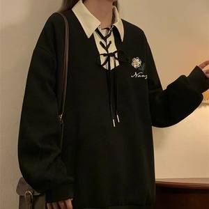 XZ413HW231.P55_25秋装新款宽松潮流休闲时尚男女同款POLO衫卫衣图片