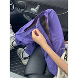 XZ413HK01-P48-2025秋季新款休闲时尚裤脚拉链高级感束脚裤现货，男装休闲裤，星座413（原星座105C）